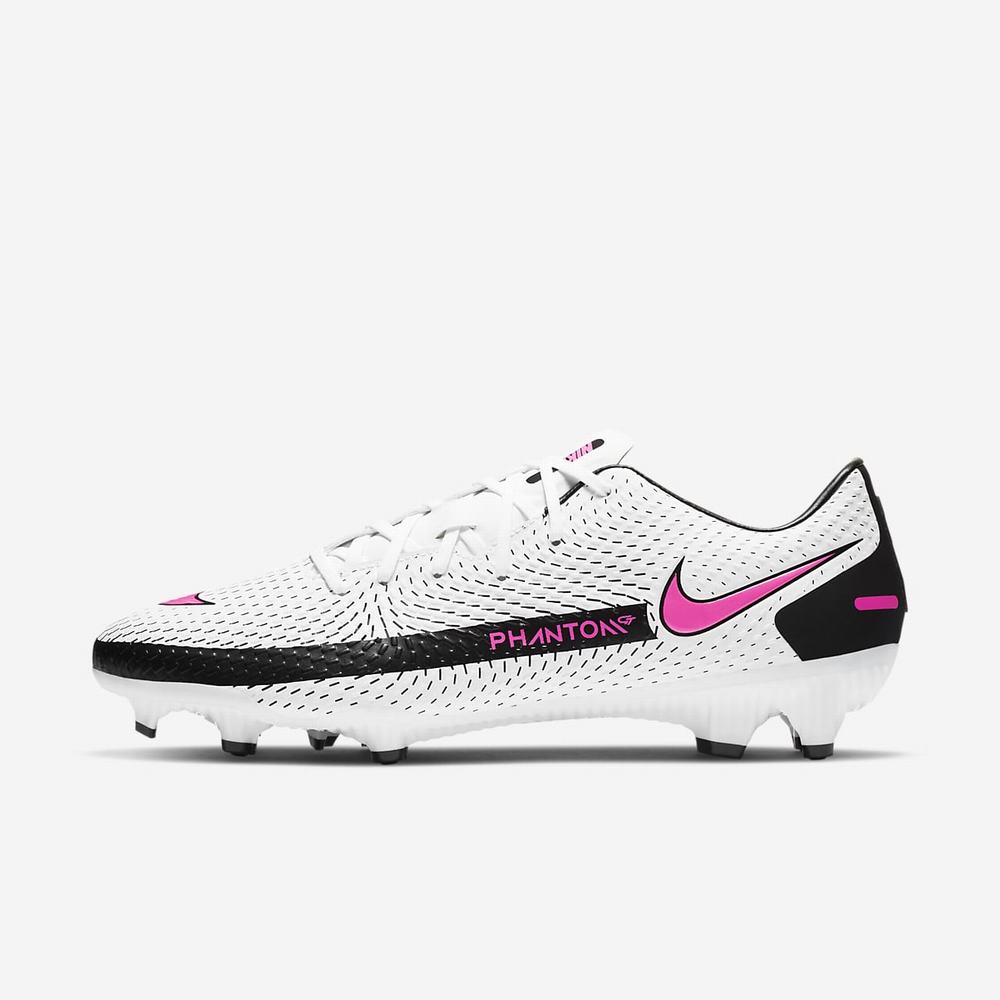 Crampon De Foot Nike Phantom GT Academy MG Blanche 2570-863 White/Black/Pink Blast Femme | DSM-56396772